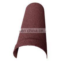 Relitop Sand Coated Heat Insulation Roofing Shingle Accessories Barrel Ridge Waterproof Half Round Roof Tile Cut Trims thumbnail-2