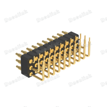 Dnenlink 3.00mm Pitch Triple Row H4.0mm Right Angle Male Header DIP Type PogoPin Header thumbnail-2