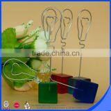 Five Color Place Card Holder of Cube Base Lightbulb Clip Quality Choice thumbnail-2