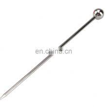 Reusable Portable Reasonable Price Stirrer Metal Tooth Luxury Stainless Steel Cocktail Pick thumbnail-4