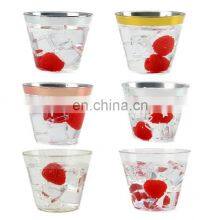 Disposable Hard Clear 9oz 10oz 12oz 14 oz Rose Gold Plastic Cups thumbnail-3