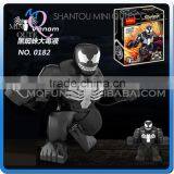 Mini Qute DECOOL Marvel Avenger Super Hero Spiderman Superman Venom Battle Building Block Action Figure Educational Toy NO.0182