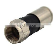 Compression to F Connector Brass Rg6 Rg59 Rg58 IP65 Original Manufacturer Gold Plated/nickel Plated for Antenna and Communicate thumbnail-2