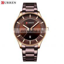 CURRE Brand Luxury Men's Watch For Boyfriend Tailored Stainless Steel Japanese Quartz Men's Watch thumbnail-3