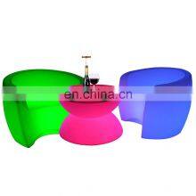 Illuminated Night Club Outdoor Garden Event Party Hookah Lounge Glowing Light up Led Furniture Stool Tables and Chairs Sofa Set thumbnail-5