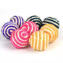 Meow Love Rarewe Pet Accessories Cat Chew Toys Sisal Feather Ball Factory Cheap Price Cat Scratching Balls Interactive Cat Toys thumbnail-2