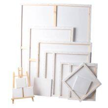 280g Cotton Blank White Stretched Canvas Frame Painting For Artist Painting
