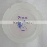 Frosted Round Glass Ashtray With Customer's Logo