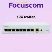 Focuscom S5720-8H L3 Managed 10G Network Switch, 8-Port 10G Base-T RJ45 Ethernet Switch, High-Performance Enterprise Core/Aggregation Layer Switch thumbnail-1