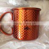 Stainless Steel Hammered Mug, 12oz Beer Cups thumbnail-1