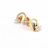 Golden Earring Designs for Women Lock Earrings thumbnail-3