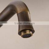 Bronze Long Spout Single Handle Brass Kitchen Faucet thumbnail-2