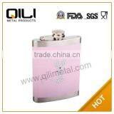 Colored Hip Flask With Acryl Diamond
