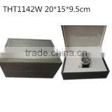 Luxury Pu Leather Watch Box With Velvet Ling Inside