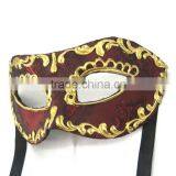 Custume Carnival Accessories HT-HF014 Plastic Half Face Party Eye Mask and Hard Plastic Mask thumbnail-4