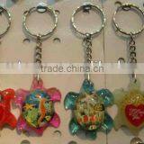 Tortoise Amber Key Chain,Promotional Key Chain With Inset Shell,amber Keychain Pendant thumbnail-1