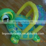 Baby swimming float boat with sun shade&inflatable baby small boat