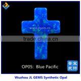 Оптовая цена на синтетические голубые этиопские опальные камни для ювелирных изделий thumbnail-1