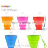 Healthy Life FDA Grade Folding Silicone Foldable Water Cup for Travel Drinking thumbnail-2