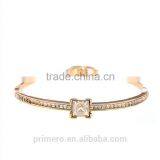 New Design 18K Yellow Gold Plated Full Rhinestone Austrian Crystals Adjustable Bracelet thumbnail-2