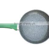 Forged/Pressed Soft-touch Handle Stone Coating Aluminum Non Stick Fry Pan Marble Coating thumbnail-1