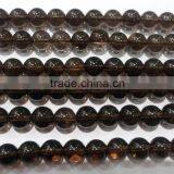 Smoky Quartz Natural Gemstone Round Beads Bracelet thumbnail-3