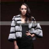 Rex14012 Short Hot Selling Chinchilla Rex Rabbit Coat