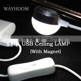 Mangetic Mini USB Light LED Reading Table Lamp thumbnail-4