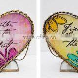 Hand Painting Glass Candle Holder,heart Shape Candle Holder,wedding Decoration thumbnail-4