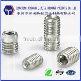 China Screw Factory DIN916 Hex Socket Set Screw for Door Handle