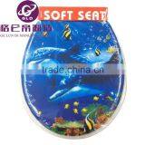 GLD Hot Sales Adult Soft Toilet Seats WC Seat Flowery Color Soft Toilet Seat Lid For Bathroom thumbnail-3