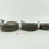 Industrial Garden Metal Round Tray for Outdoor