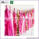 Factory Price Fashion Handmade Paper Tassel Diy Tissue Garland thumbnail-2