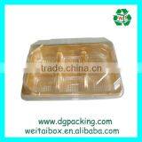 High Quality Rectangle Plastic 6 Compartment Cake Slice Box thumbnail-3
