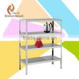 Free Standing Stable Multi-ties Stainless Steel Kitchen Storage Rack Shelf Separated Assembled thumbnail-1