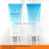 Oval White Plastic Cosmetic Offset Printing Packaging Tubes