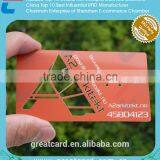 Cut Through defferent color print Metal card / Stainless steel Customized Business card design