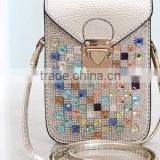 2016 newest China manufacturer wallet custom shining coin purse lady fashion wallet