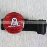 Plastic Mini Bike Bag Red Round Clip Blinking Led Arm Light thumbnail-1