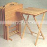 TV-4 Folding Tray Table Set ( 4 Tables With 1 Rack ) thumbnail-1