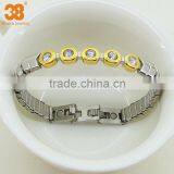 Unique Magnetic Jewelry With Zircon Silver Germanium Bracelet thumbnail-5