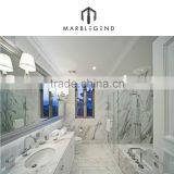 Hotel Project Bathroom White Marble Slab / Tile Price