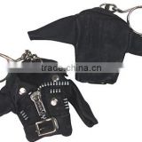leather jacket key chain / motorbike jacket key ring/ promotional gift