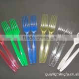 Plastic cutlery of restaurants, hotels and airline. Food grade plastic cutlery