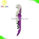 China Manufacturer Wholesale Promotional Screwpull Purple Wine Opener thumbnail-1