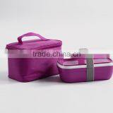 Children Easy to Carry Cooler Bag With Plastic Bento Lunch Box / go Cup thumbnail-3