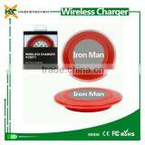 Wireless Charger Module The Avengers Original Iron Man Qi Wireless Charger For S6 G9200 G920S for Note 5 Charging Pad thumbnail-4