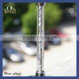 Wholesale 550 ml Goblet Crystal Stylish Red Wine Glasses/ Drinking Glasses Wine Glass With Silver Stem for Patty thumbnail-3