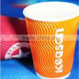 Anqing Quality Custom Printed Ripple Wall Paper Coffee Cups thumbnail-3