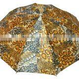 High Quality Mix 12 Designs 22inch 10k 3 Fold Satin Leopard Print Umbrella thumbnail-5